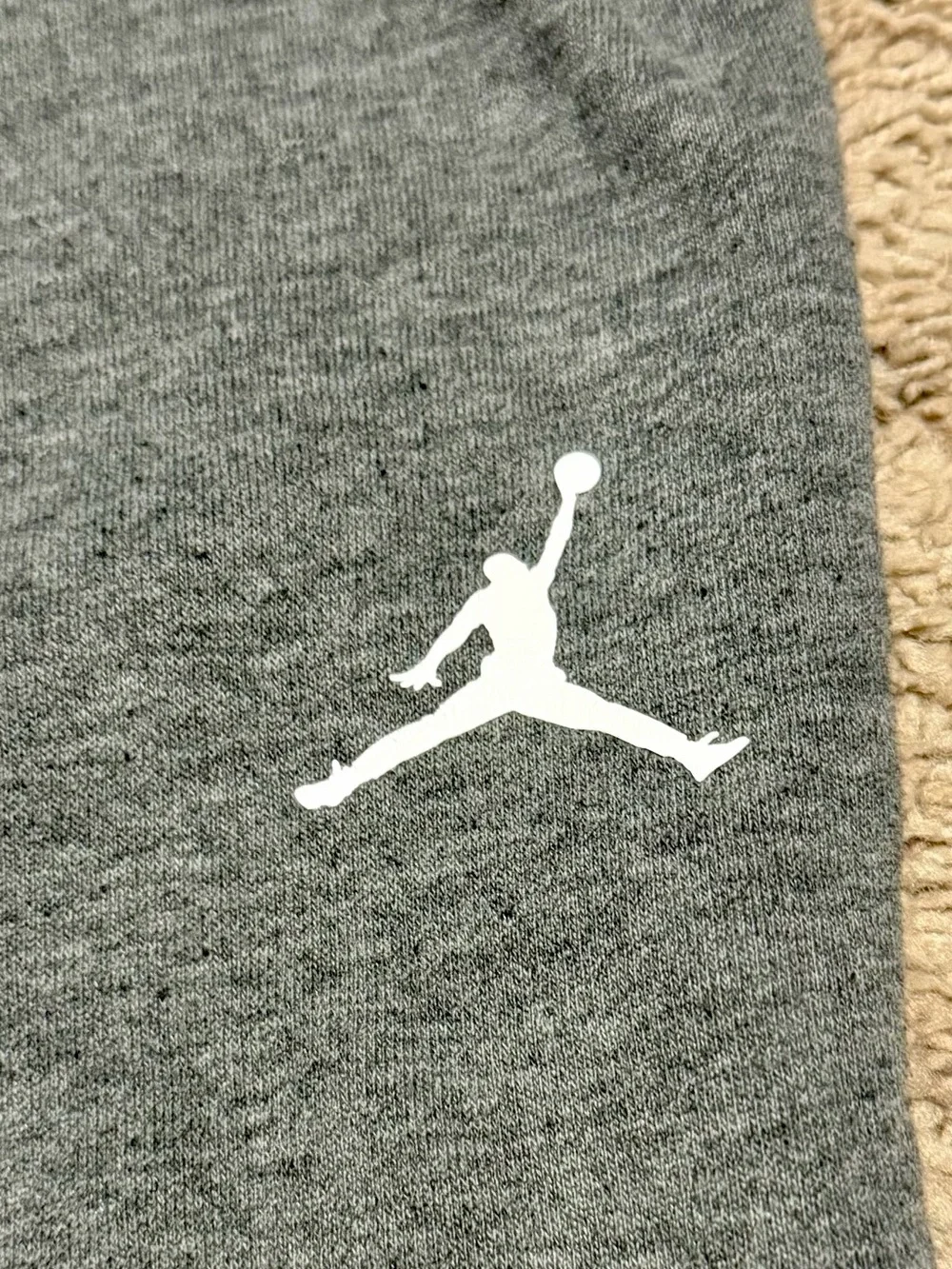 Jordan Kid’s Dark Gray Jogger Sweatpants with White Jumpman